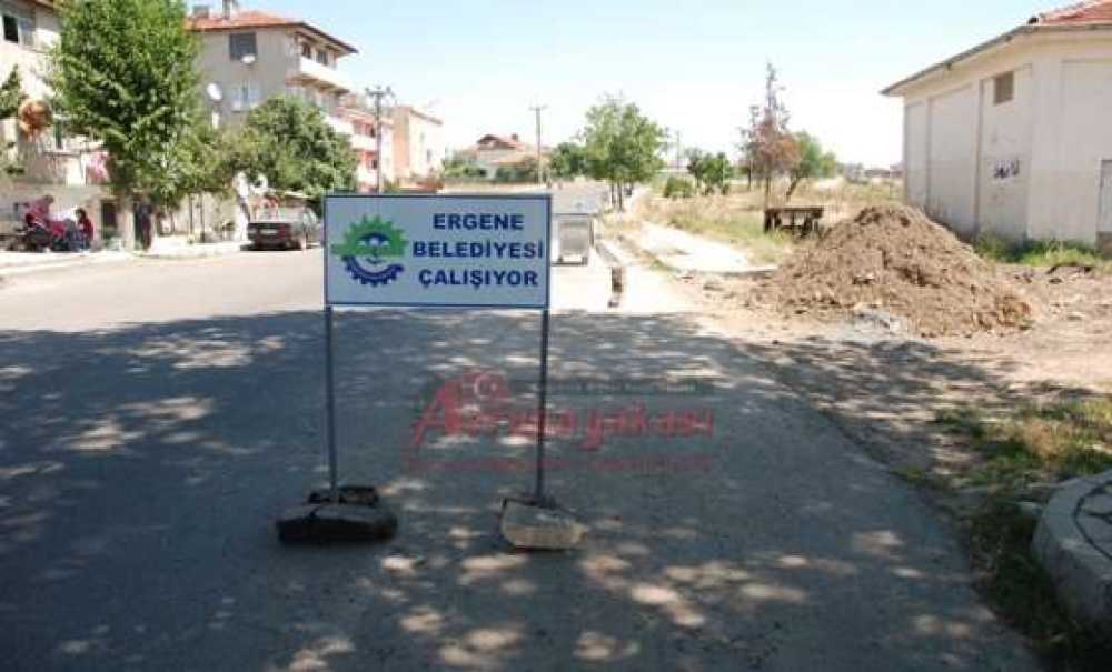 Ergene Belediyesi Su Baskını Yaşanan Bölgede Çalışma Başlattı