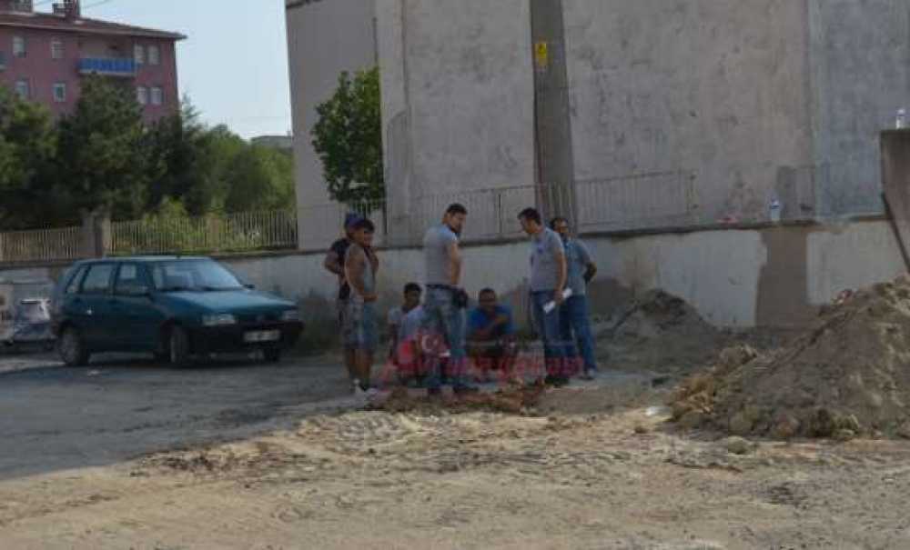 İnşaat Çalışmasında Doğalgaz Borusu Patladı