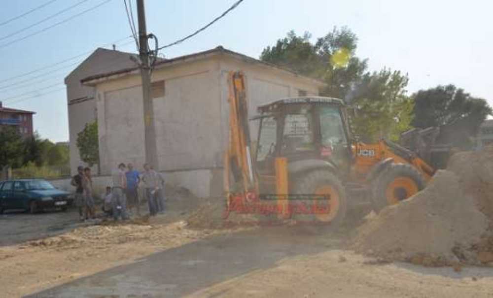 İnşaat Çalışmasında Doğalgaz Borusu Patladı