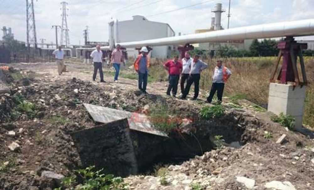 Kaymakam Kızıltoprak Arıtma Tesisi İnşaatını Gezdi