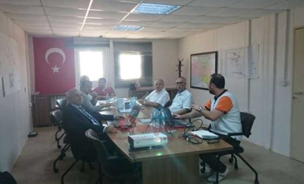 Kaymakam Kızıltoprak Arıtma Tesisi İnşaatını Gezdi