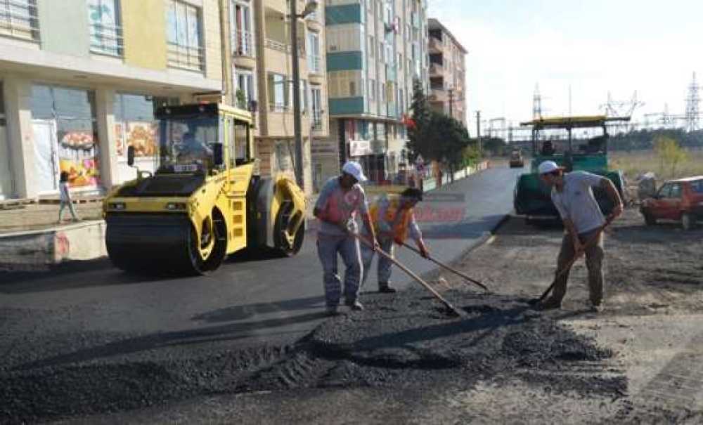 Çorlu`da Asfaltlama Çalışmaları