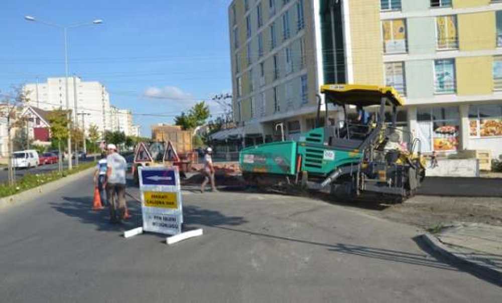 Çorlu`da Asfaltlama Çalışmaları