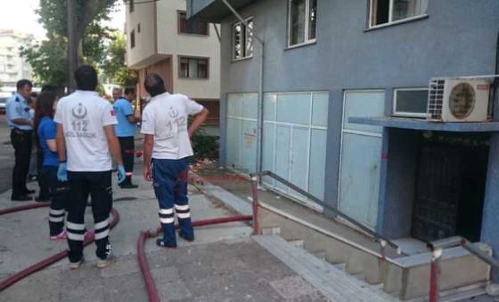 Çorlu`da Asansör Yangını 1 Yaralı