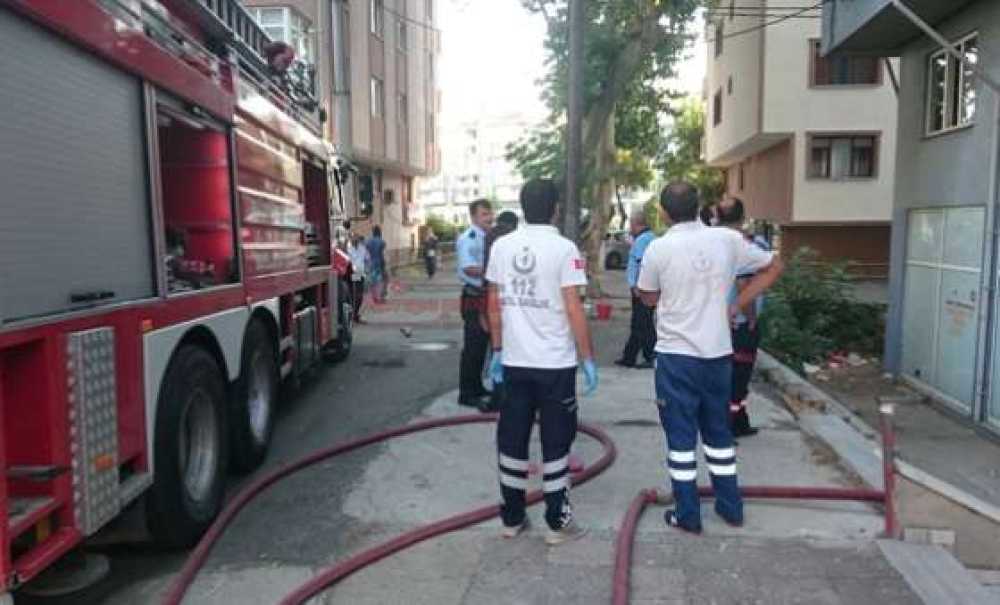 Çorlu`da Asansör Yangını 1 Yaralı