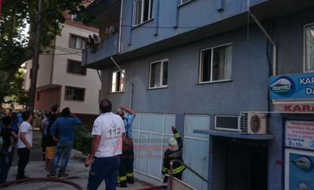 Çorlu`da Asansör Yangını 1 Yaralı