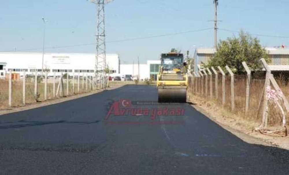 Çorlu`da Asfaltlama Çalışmaları Sürüyor