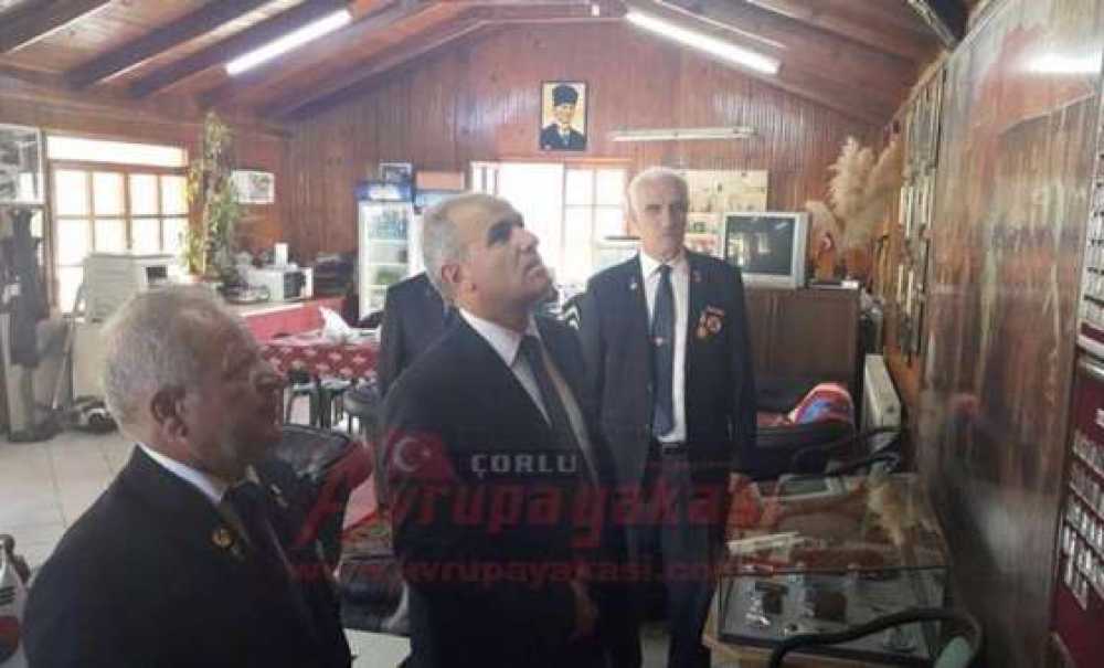 Kaymakam Kılıç`tan Gaziler Derneği Çorlu Şubesi`ne Ziyaret