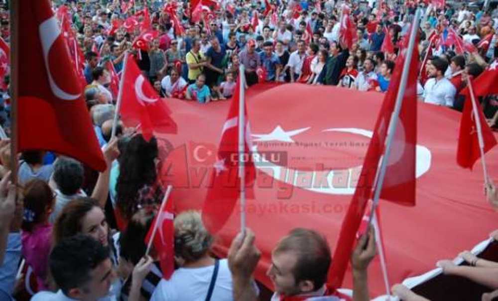 Chp Çorlu İlçe Örgütü`nden Teröre Lanet