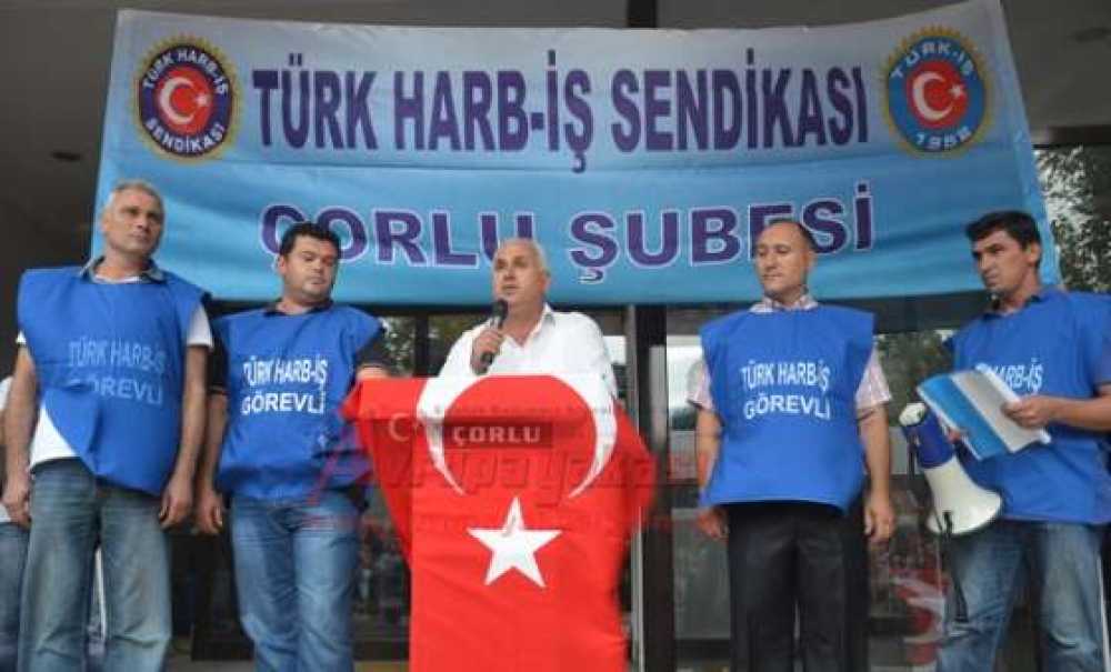 Harb-İş Sendikası Çorlu Şubesi'nden Teröre Lanet