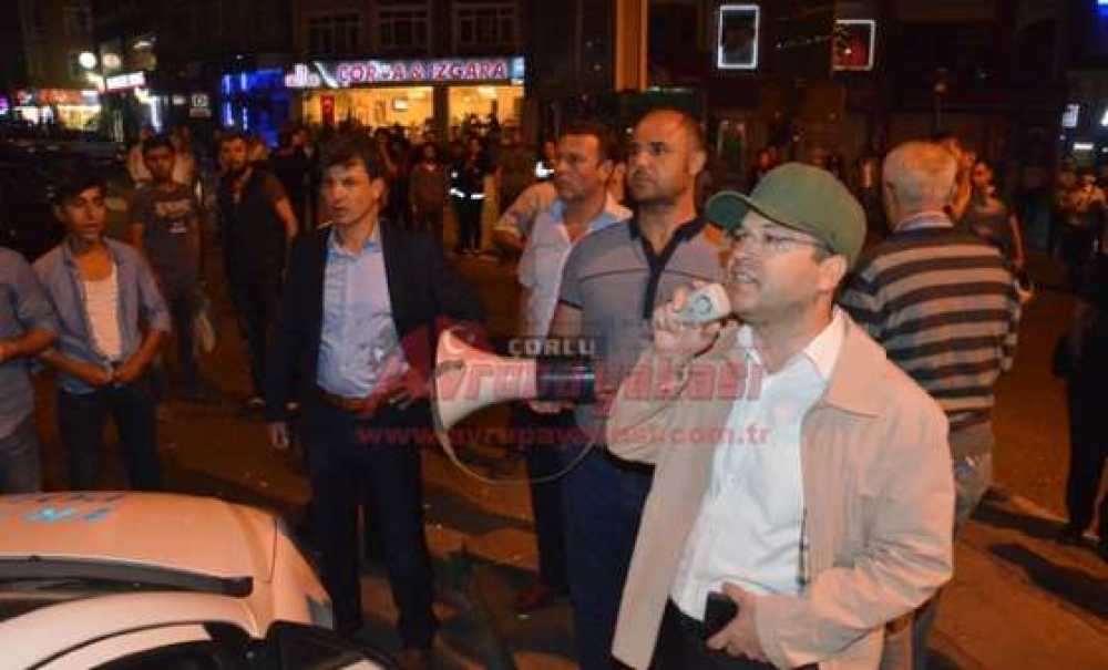 Çorlu'da Teröre Lanet Okundu (Görüntülü Haber)