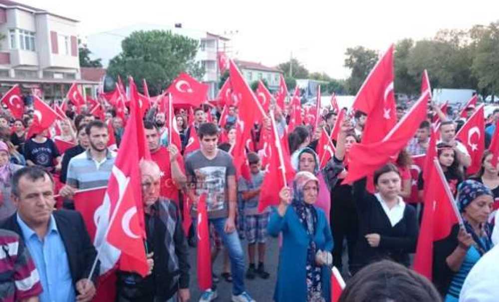 Ergene Teröre Karşı Tek Ses Tek Yürek Oldu