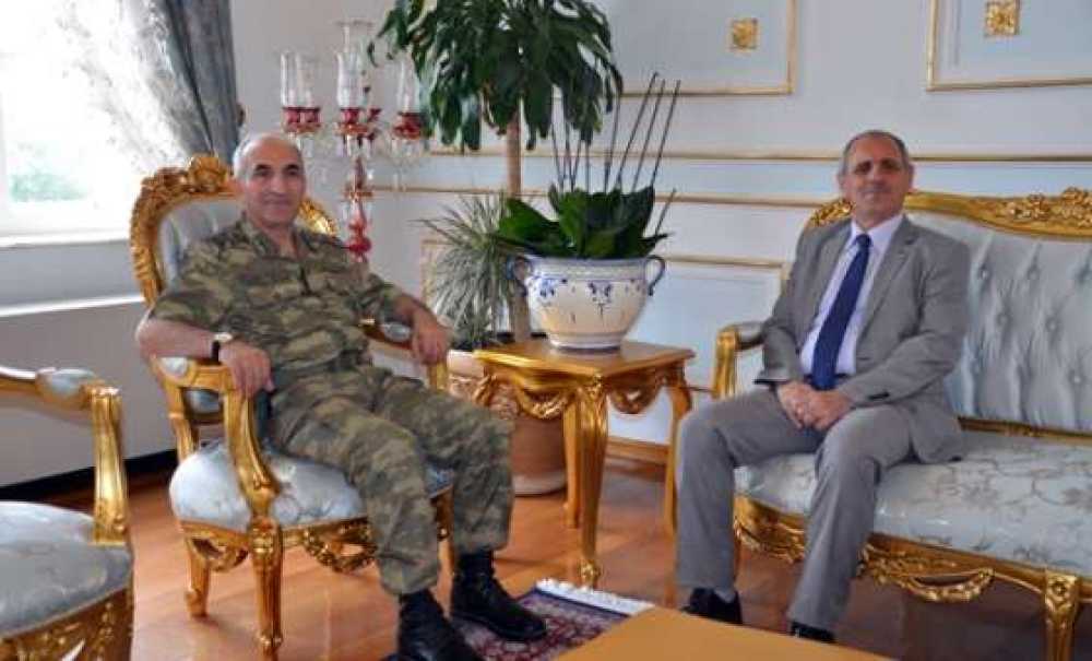 Korgeneral Erdoğan`dan Vali Salihoğlu`na Ziyaret