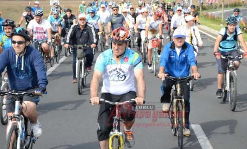 Çorlulular Bisikletlerine Binerek Harekete Geçti