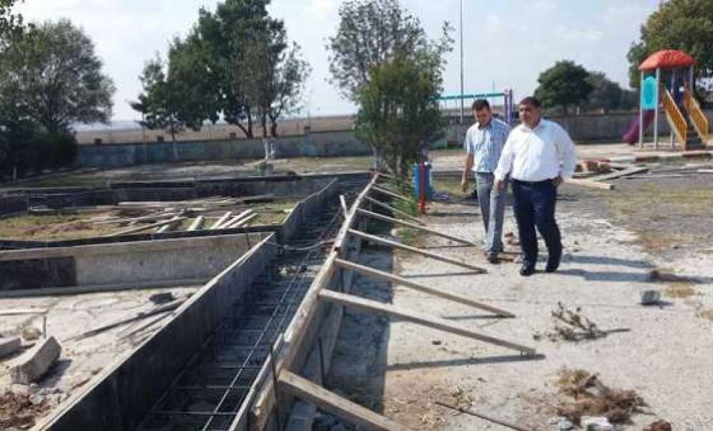 Kaymakam Kızıltoprak Okul İnşaatlarını Denetledi