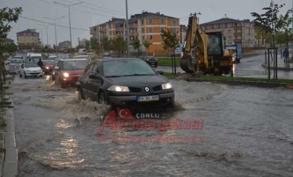 Çorlu'da Yağmur Çilesi