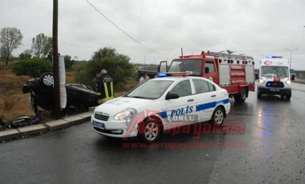 Yağışlı Hava Kazaya Neden Oldu