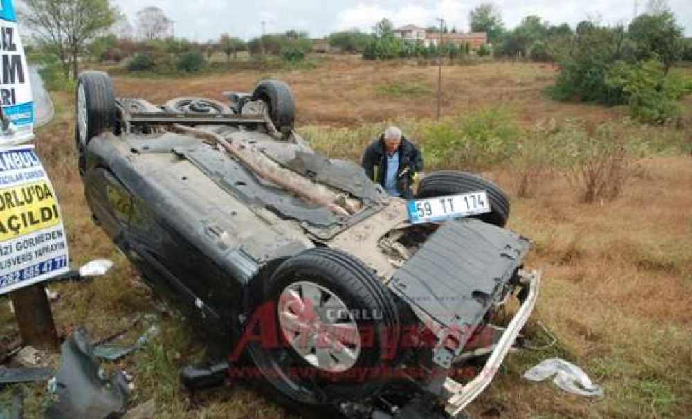 Yağışlı Hava Kazaya Neden Oldu