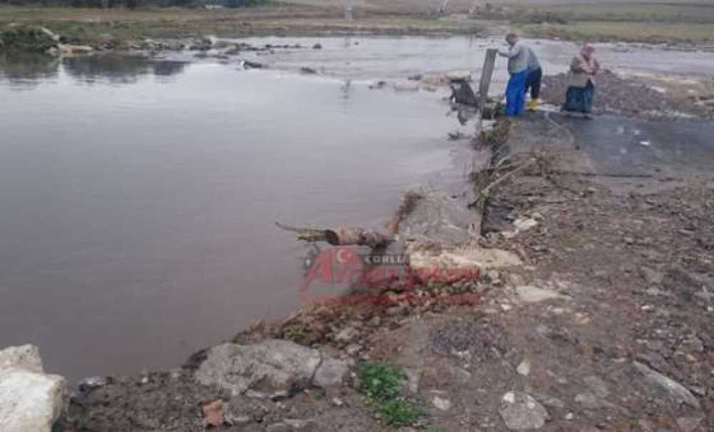 Çorlu Deresi Taştı