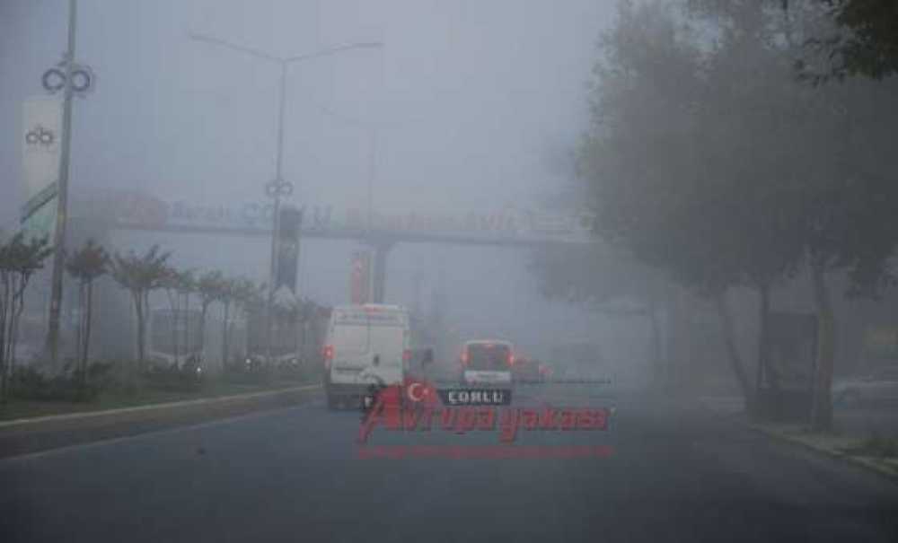 Çorlu Güne Sisle Uyandı