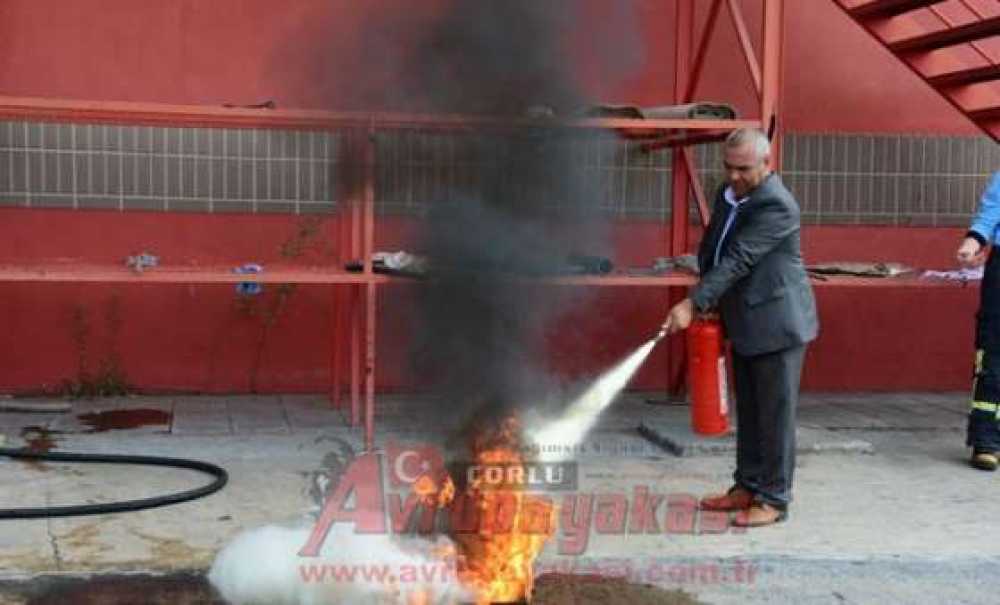 Çorlu Tso Personeline İtfaiyecilik Ve Yangın Eğitimi