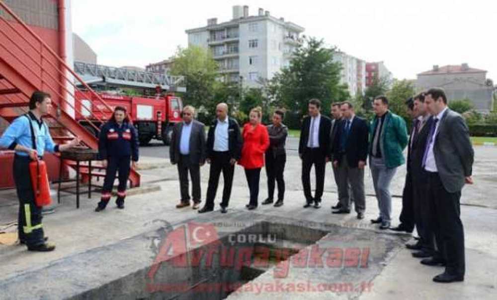 Çorlu Tso Personeline İtfaiyecilik Ve Yangın Eğitimi