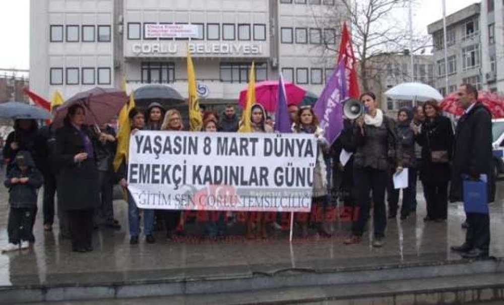 Eğitim-Sen Çorlu Temsilciliği`nden Basın Açıklaması