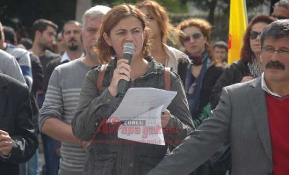 Eğitim Sen Çorlu Temsilciliği Üyelerinden İş Bırakma Eylemi