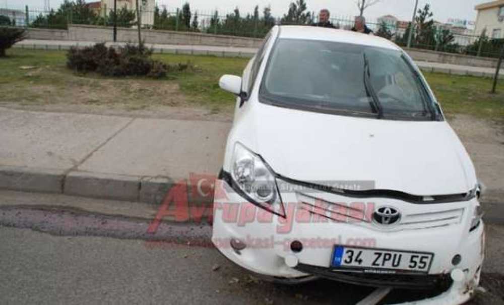 Çorlu`da Kaza 2 Yaralı