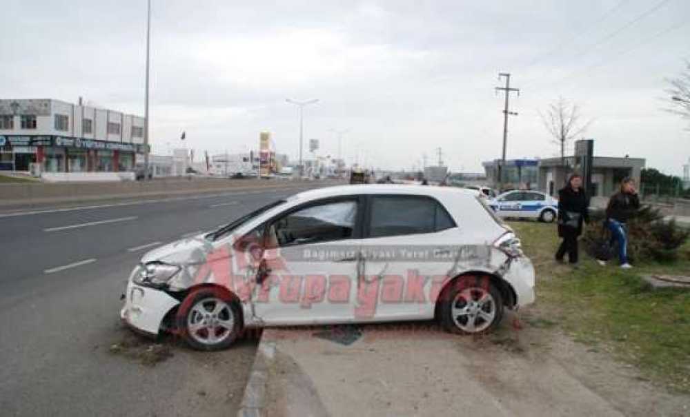 Çorlu`da Kaza 2 Yaralı