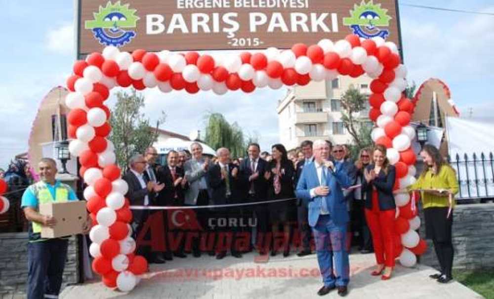 Ergene`de Sevgi Ve Barış Parkları Açıldı
