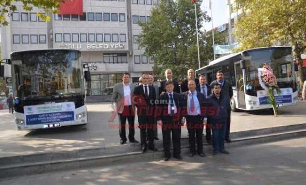 Çorlu`ya 4 Yeni Otobüs