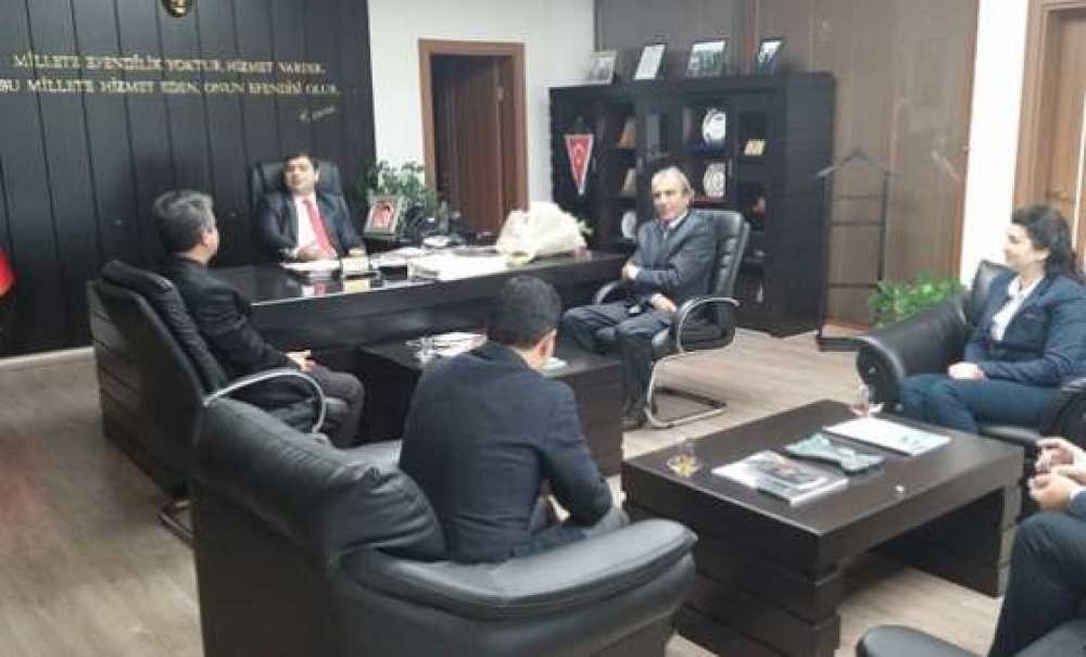 Çorlu Ptt Yöneticilerinden Kaymakam Kızıltoprak`a Ziyaret