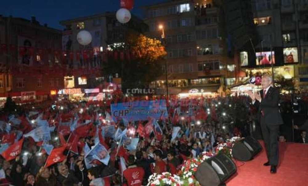 Chp Genel Başkanı Kılıçdaroğlu Çorlu'da