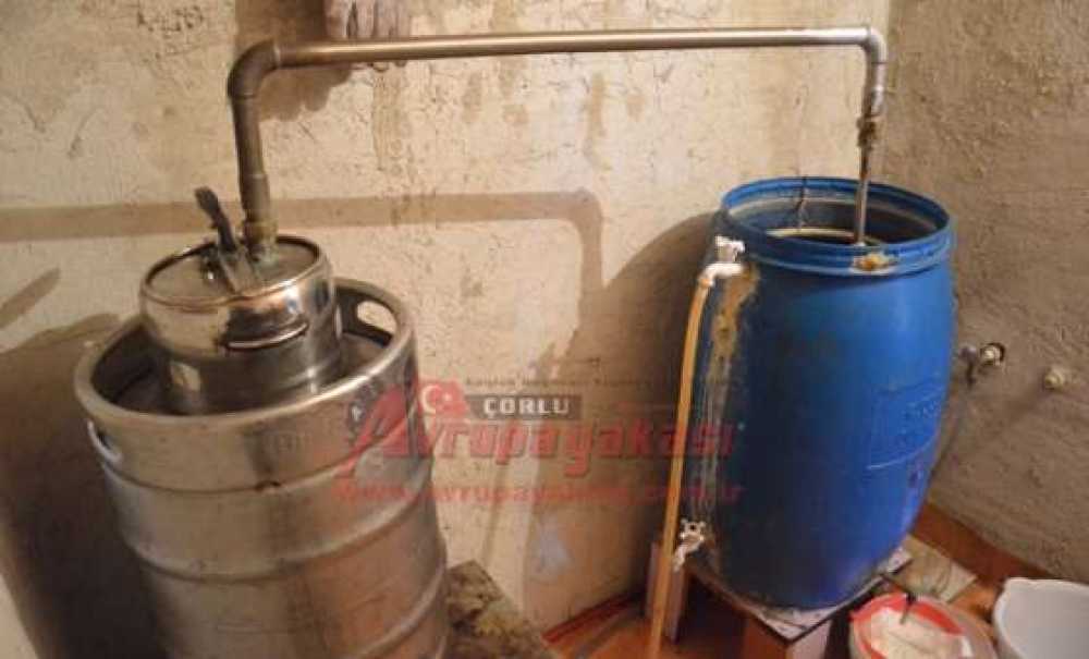 Çorlu'da Kaçak İçki Operasyonu