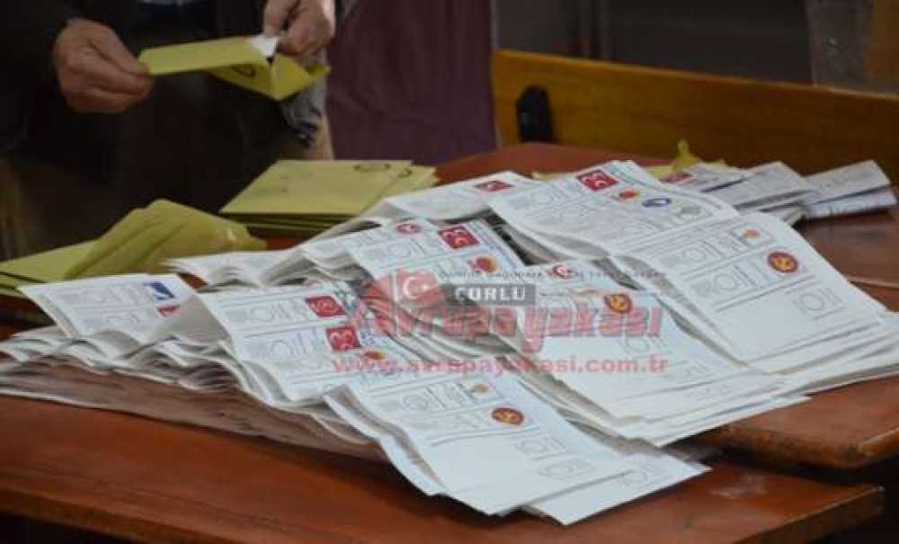 Çorlu`da Mahalle Bazlı Seçim Sonuçları Açıklandı