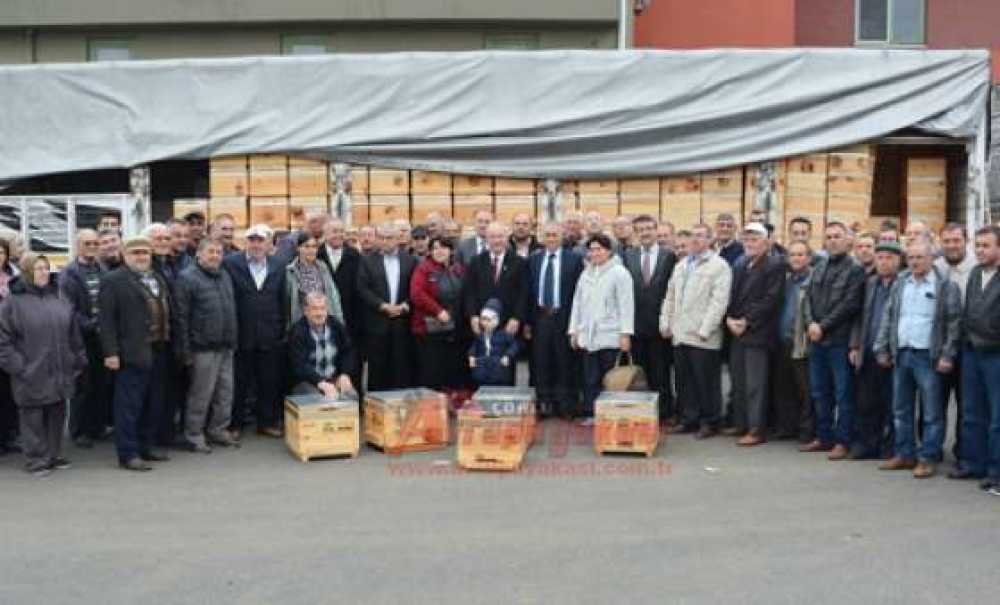 Çorlu'da Arı Üreticilerine Kovan Dağıtıldı
