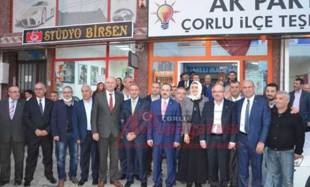 Ak Partili Vekillerden Çorlu İlçe Teşkilatına Ziyaret