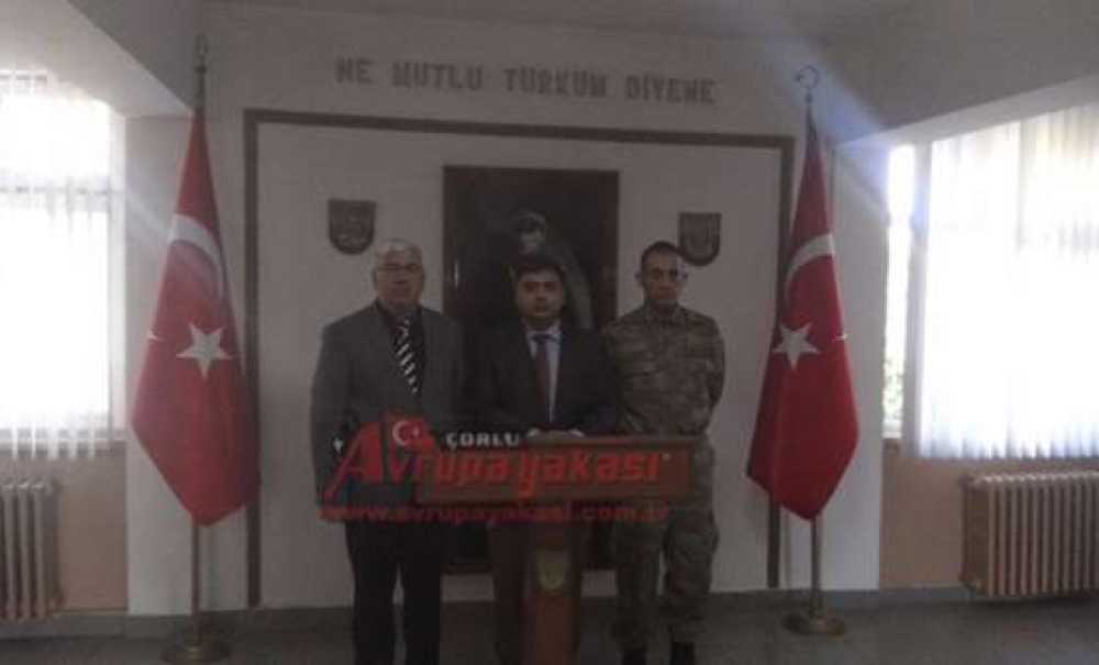 Kaymakam Kızıltoprak Garnizon Komutanı Tezcan`ı Ziyaret Etti