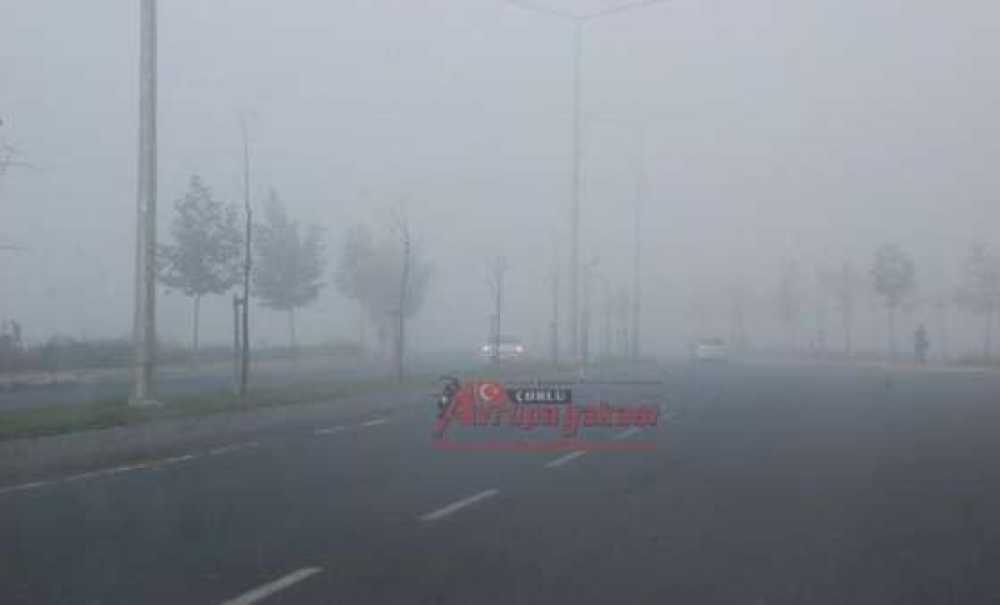 Çorlu Güne Sisli Başladı