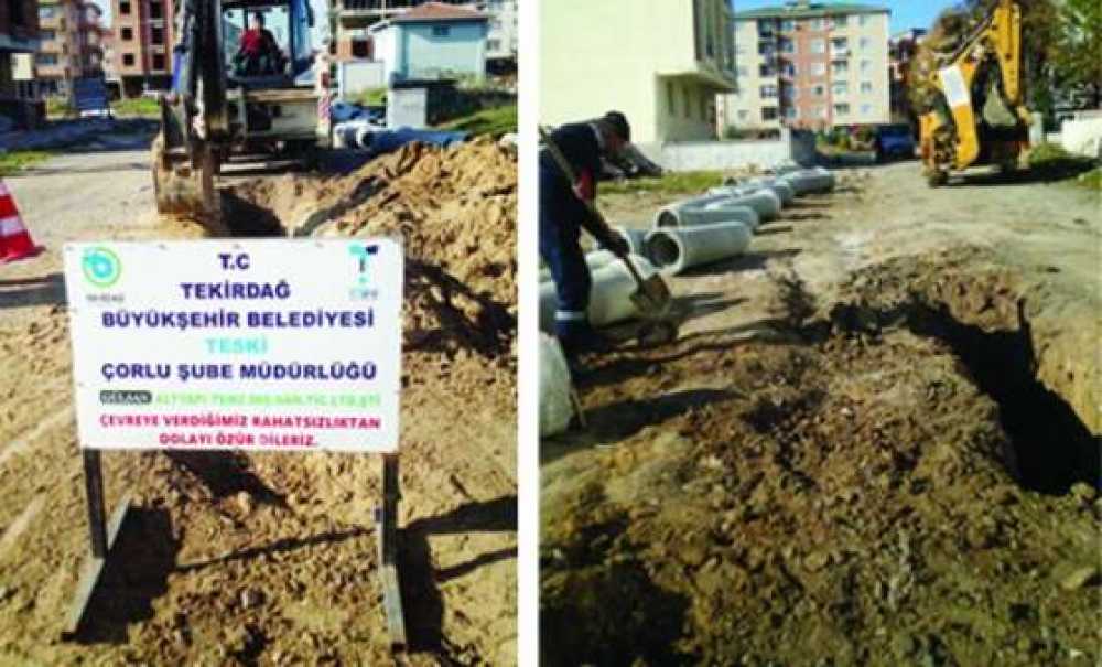 Teski'den Yeni Yerleşim Yerlerine Kanalizasyon