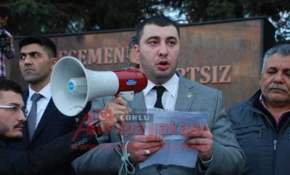 Çorlulu Ülkücülerden Türkmenlere Destek Yürüyüşü