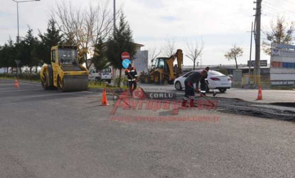 Yeni Sanayi Sitesi'nde Asfaltlama Çalışması