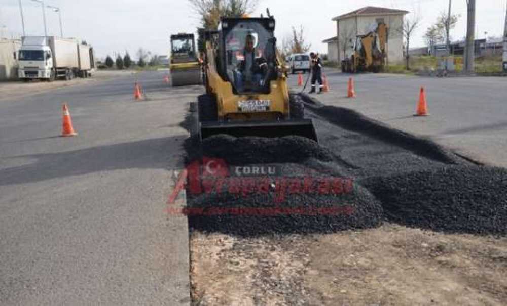 Yeni Sanayi Sitesi'nde Asfaltlama Çalışması