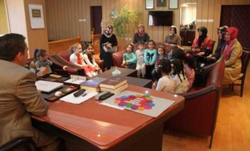 Okul Öncesi Eğitim Öğrencilerinden Çorlu Müftüsü Gülmek`e Ziyaret