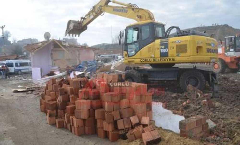 Roman Mahallesi'nde Yıkım