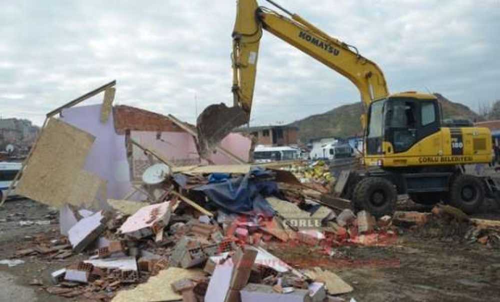 Roman Mahallesi'nde Yıkım