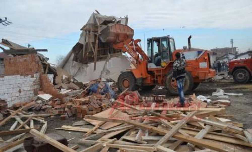 Roman Mahallesi'nde Yıkım