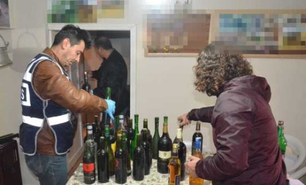 Çorlu Kom 5 Ton Kaçak İçki Ele Geçirdi