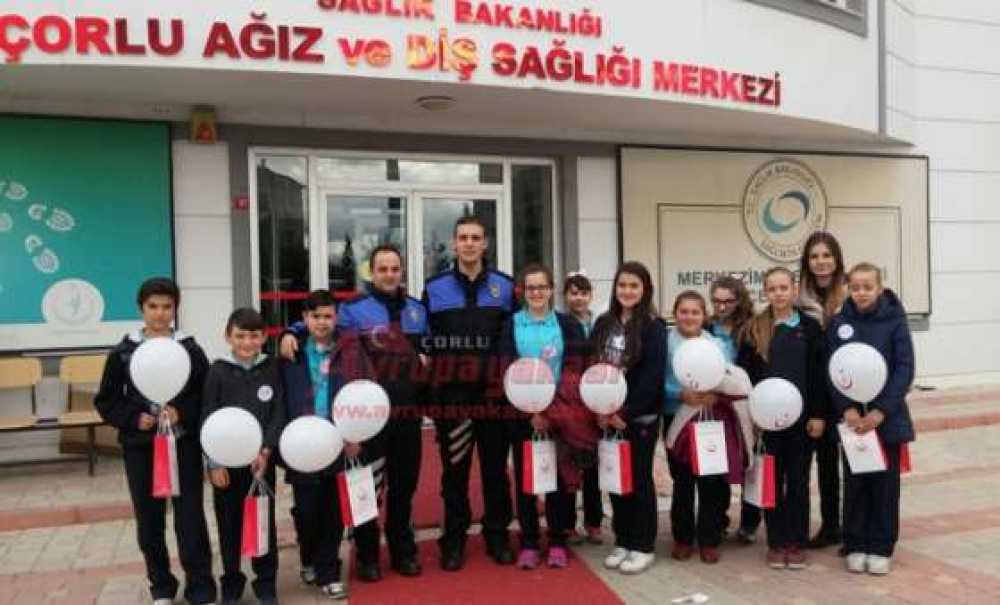 Çorlu Tdp'den Öğrencilere Diş Bakımı Ve Diş Bakımı Eğitimi